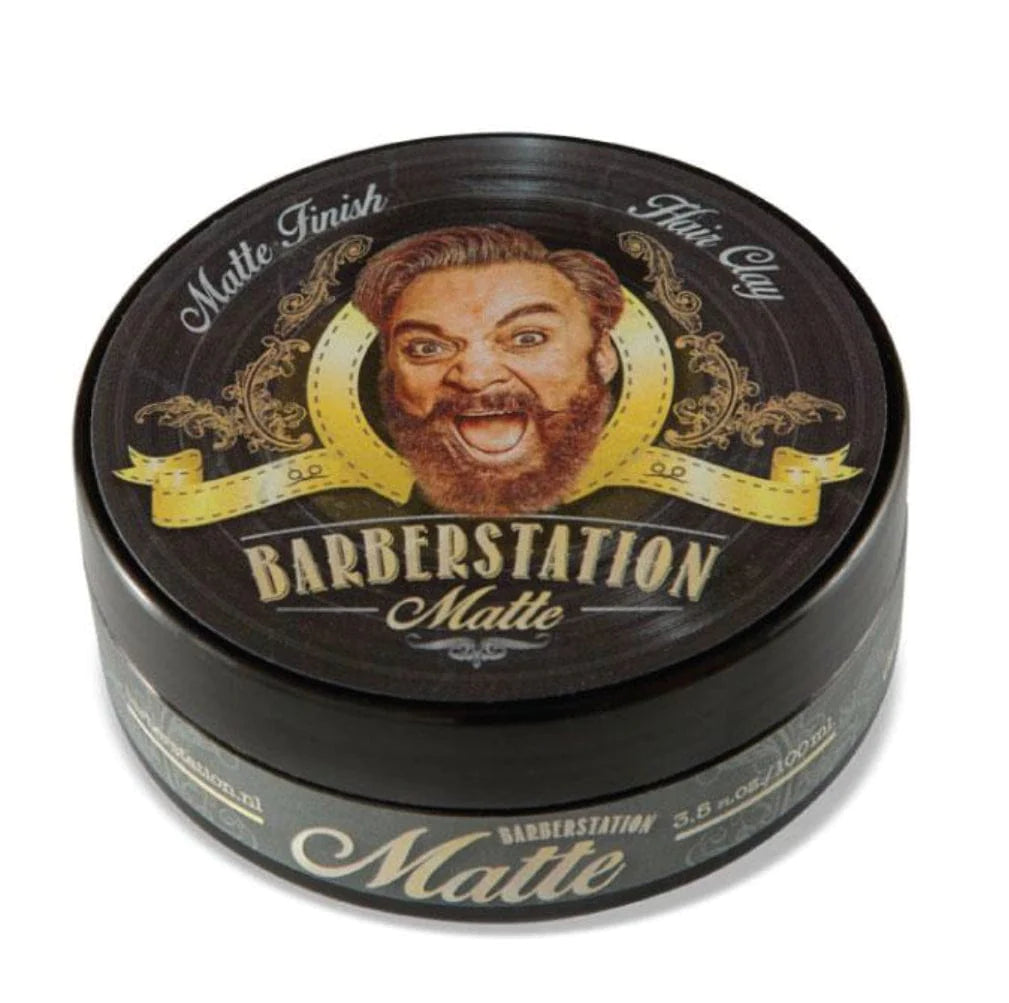 pâte coiffante, crème coiffante, effet mat, effet naturel, barbershop, barberstation , hair clay, matte finish, porduit pour homme